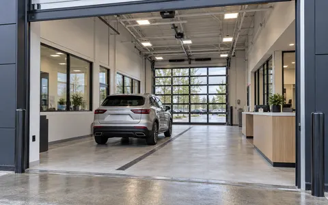 Service drive-through, example photo