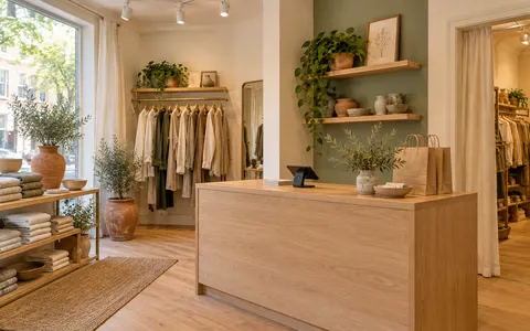 Checkout counter, example photo