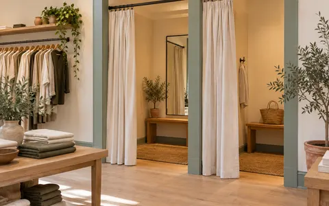 Fitting rooms or tasting bar, example photo
