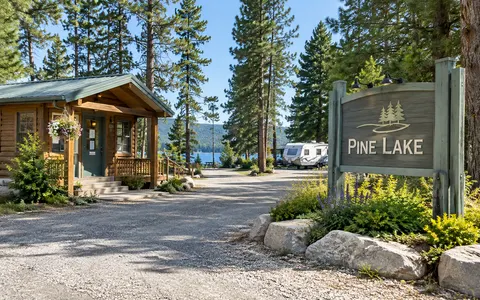 Entrance and sign, example photo