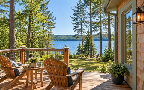 Deck, hot tub or yard, example photo